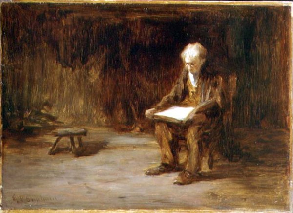 Reading by the Fireside