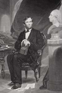 Portrait of Abraham Lincoln (1809-65)