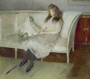 Symphony in white - Portrait of Yvonne Paulmier