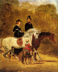 'Jonathan Wild', a Dark Bay Race Horse, at Goodwood, T. Ryder up, 1846