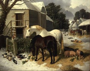 The Farmyard in Winter