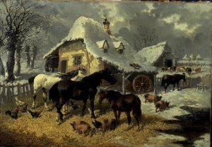 A Farmyard in Winter 2