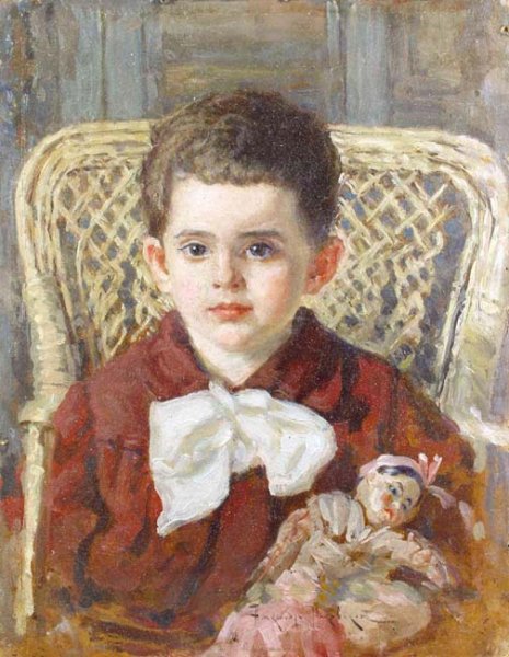 Boy with a Doll, 1922