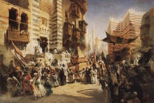 The handing over of the Sacred Carpet in Cairo, 1876