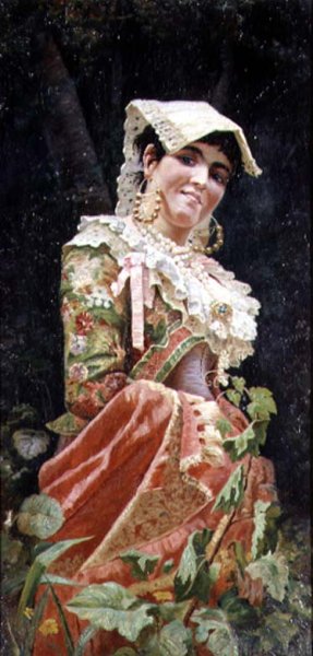 Young Woman in Regional Costume