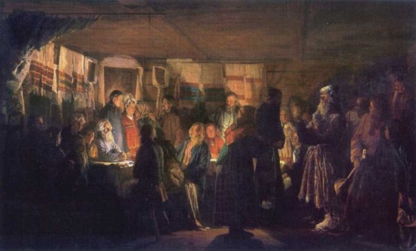 A Sorcerer comes to a peasant wedding, 1875