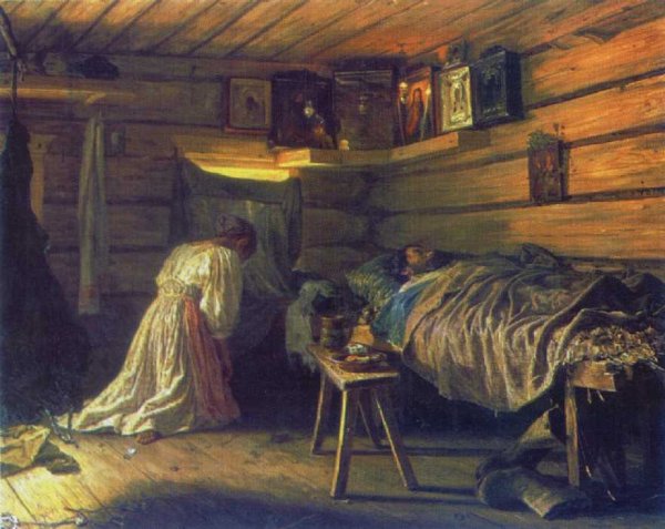 Sick husband, 1881