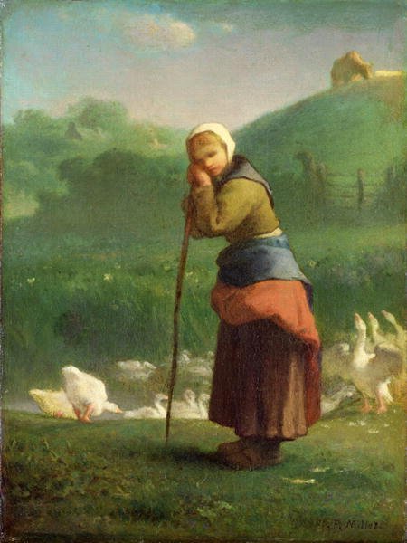 The Goose Girl at Gruchy, 1854-56