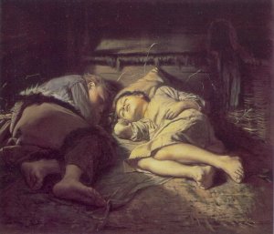 Sleeping children, 1870