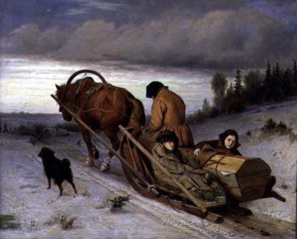 Seeing off the Dead, 1865