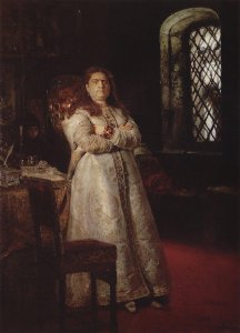 Tsarevna Sophia Alexeevna (1657-1704) in the Novodevitchy Convent, 1879