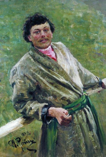 The Byelorussian, portrait of the peasant S. Shavrov, 1892