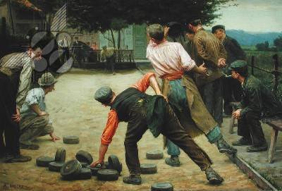 A Game of Bourles in Flanders 1911