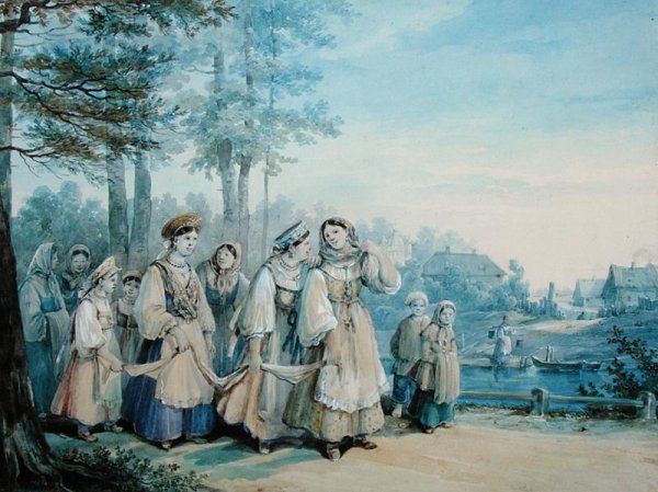 Russian Peasants, 1840