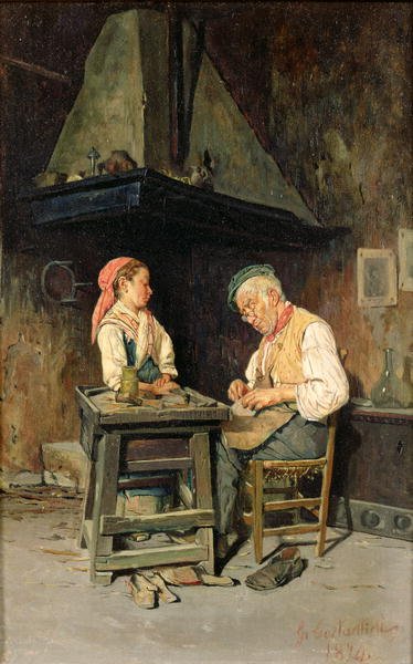 The Cobbler's Shop, 1874