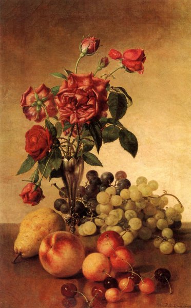 Still Life with Roses and Fruit