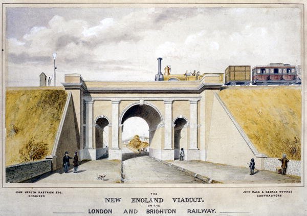 The New England Viaduct on the London & Brighton Railway, 1857