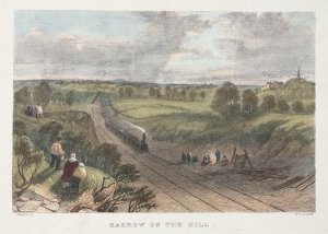 Harrow on the Hill, engraved by W. Radclyffe