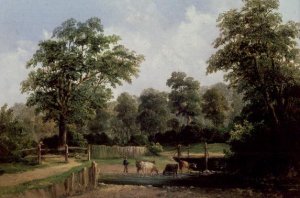 Landscape with cows