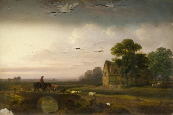 Landscape with Sheep and Horesemen