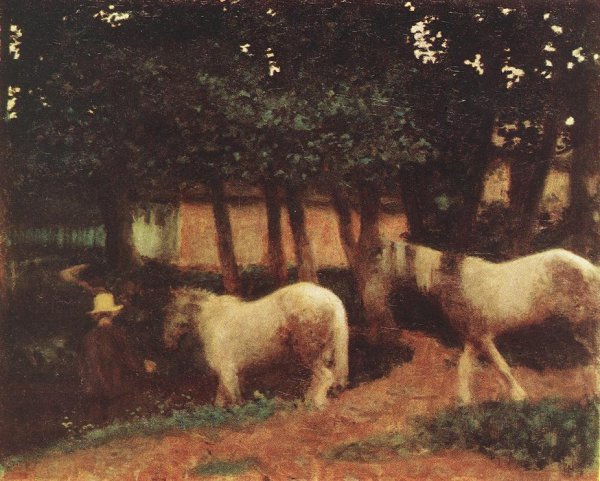 Evening Mood with Horses 1899