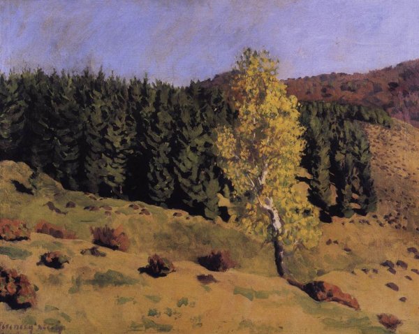 Landscape Autumn in Izvora 1909