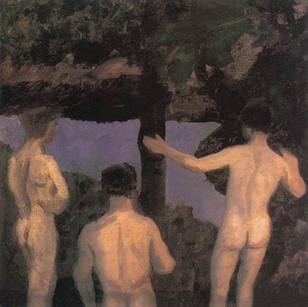 Three Nude Boys Evening sketch 1912