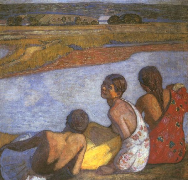 Gypsy Girls by the Banks of Lapos 1909