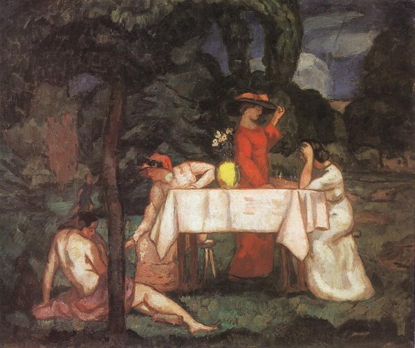 The Tea Party In the garden 1910s