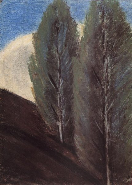 Hillside with Poplars 1927