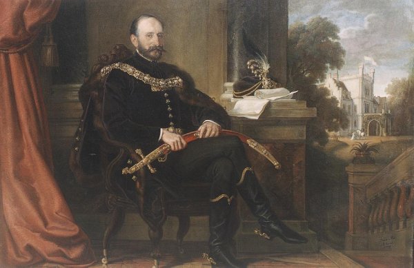 Portrait of Baron Ede Mikos 1869