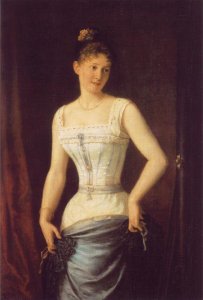 Woman with Silk Corset 1891