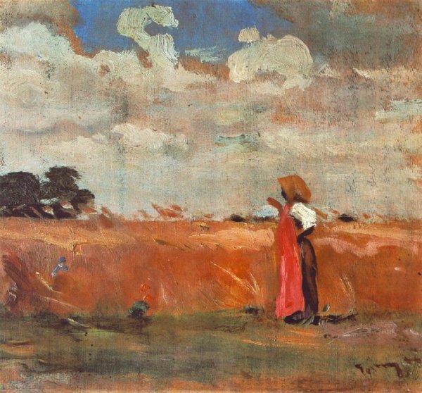 Wheatland with Woman of Shawl 1912