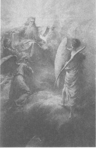 Illustration to Imre Madachs The Tragedy of Man- In the Heaven Scene 1 1887