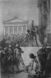 Illustration to Imre Madachs The Tragedy of Man- In Athens Scene 5 1887