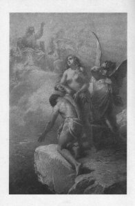 Illustration to Imre Madachs The Tragedy of Man- Outside the Paradise Scene 15 1887