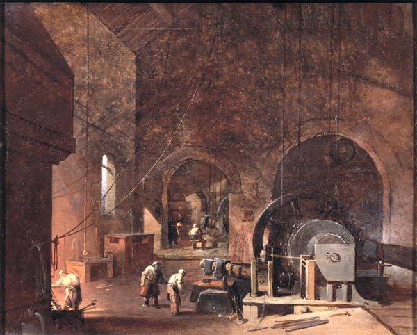 Interior of an Ironworks, c.1850-60