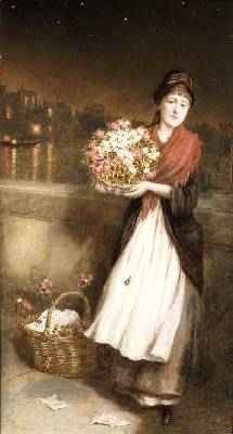 A London Flower Girl 1877