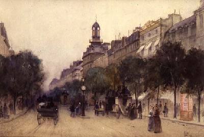 The Boulevard des Italiens Paris 1887