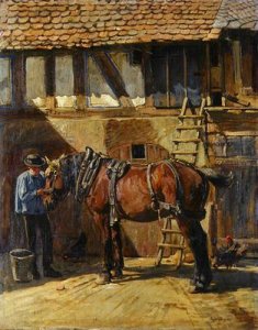 Farmer with Horse