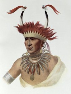 Wakechai or Crouching Eagle a Sauk Chief