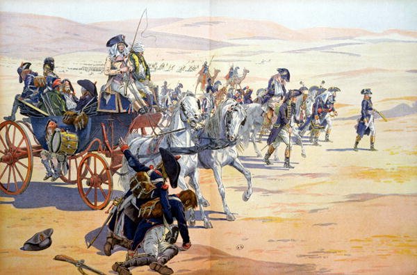 Napoleon 1769-1821 and his Troops in the Desert during the Egyptian Campaign