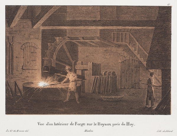 Interior of a Forge near Huy Belgium