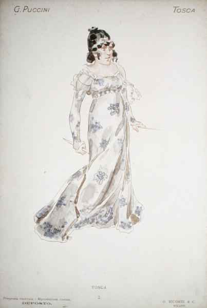 Costume design in Tosca by Giacomo Puccini