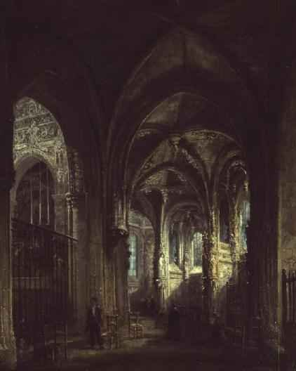 Interior of the Church of St Pierre Caen