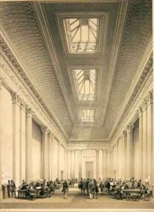 Interior of the Hall of Commerce Threadneedle Street London