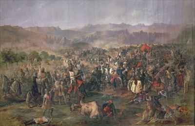 Battle of Las Navas de Tolosa in which the kings of Castile defeat the Almohads in 1212