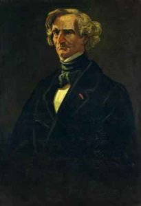 Portrait of Hector Berlioz 1803-69 formerly attributed to Honore Daumier 1808-79