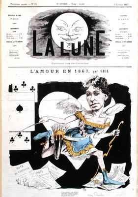 Caricature of Cora Pearl 1842-c 1886 from La Lune