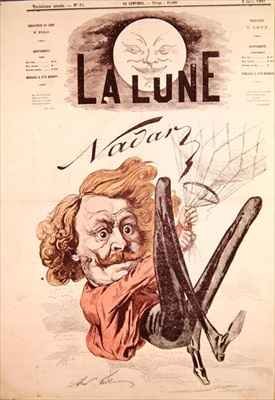 Front cover of La Lune magazine showing Nadar